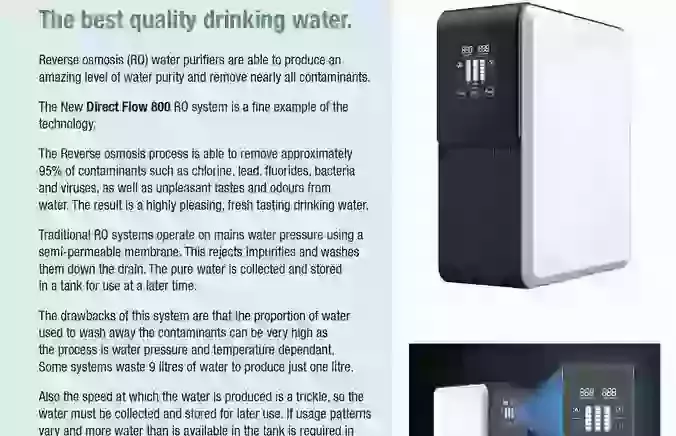 Direct Flow 800 Reverse Osmosis System